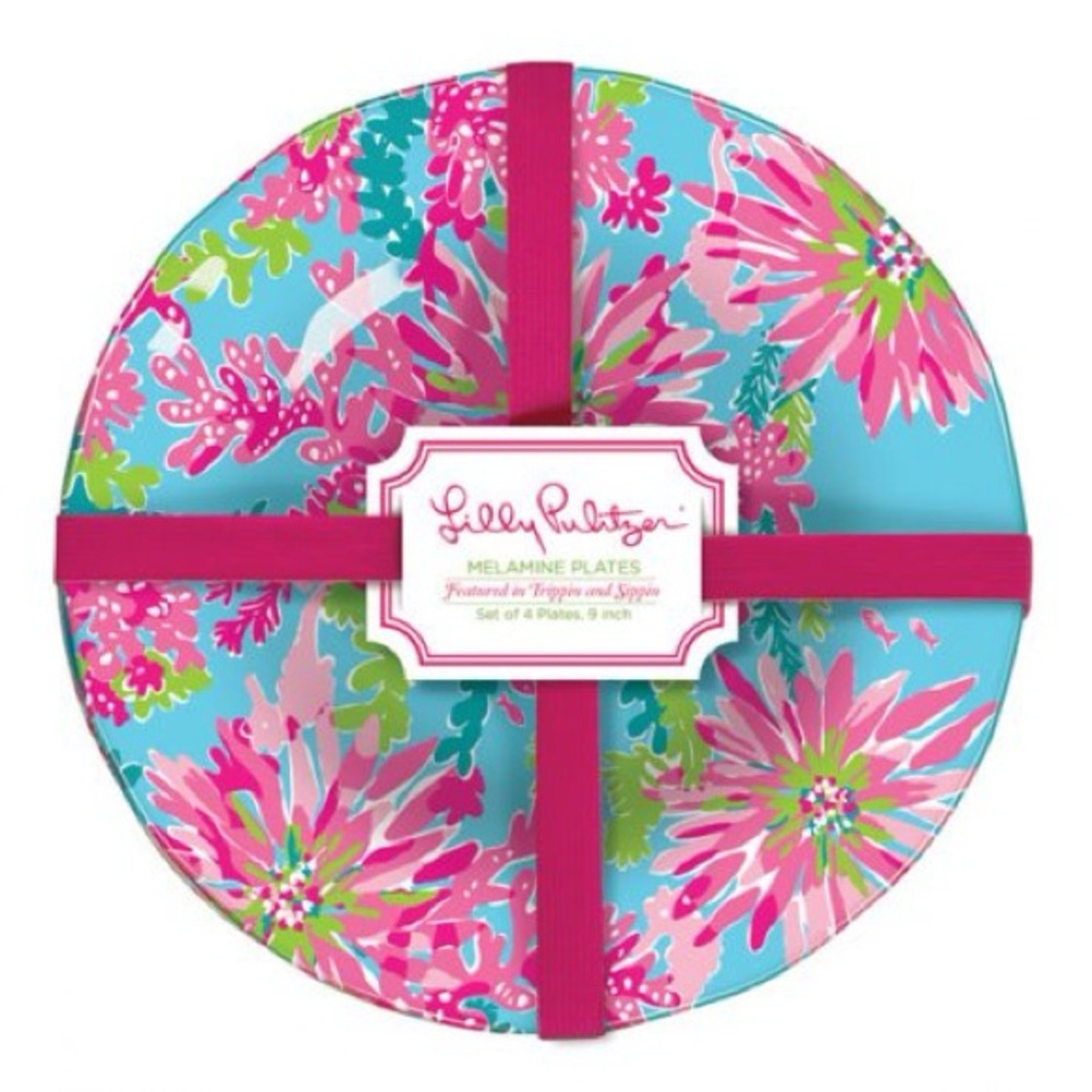 Lilly Pulitzer Floral Plate Set